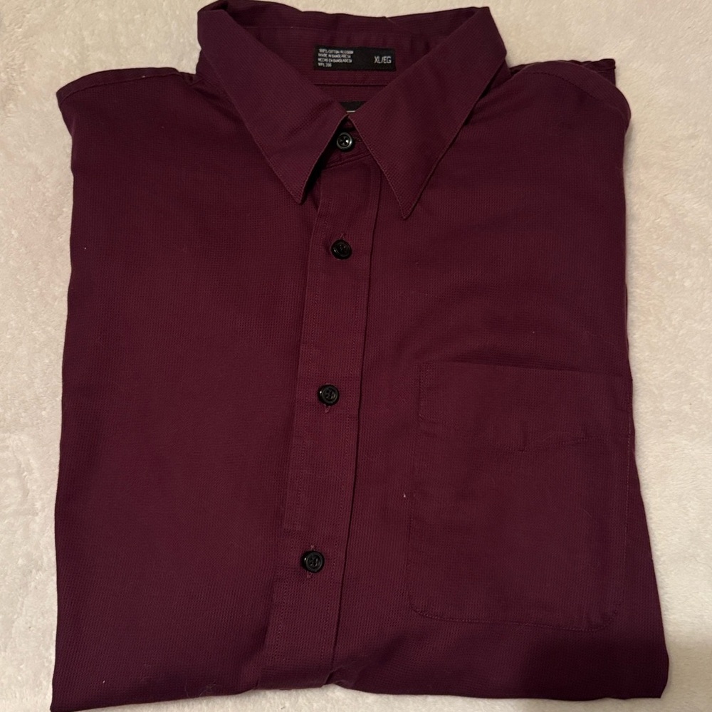 💙 Haggar Long Sleeve Button Down